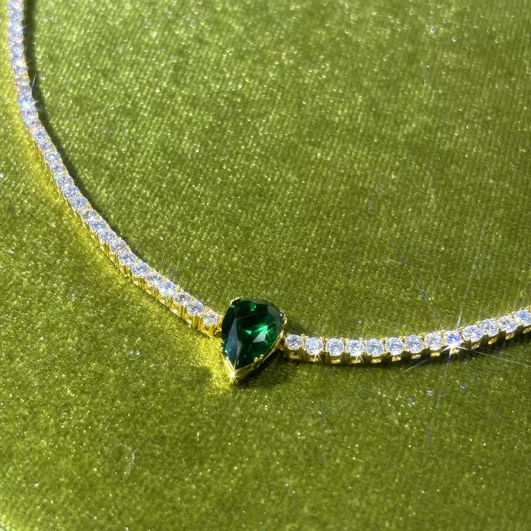 10Ctw gemstone Pendant Necklace-JOSHINY