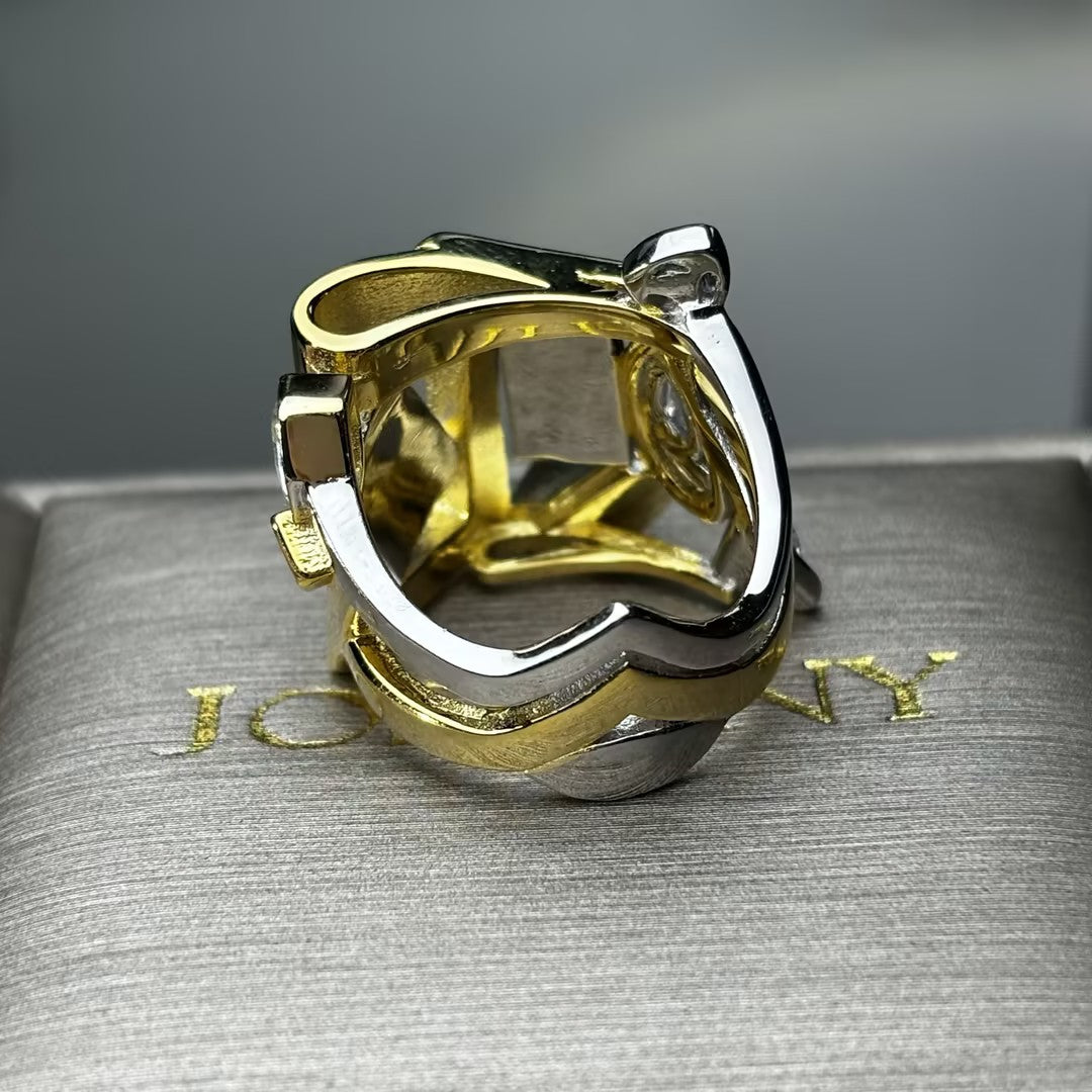 Rings with unique gemstone cuts-JOSHINY