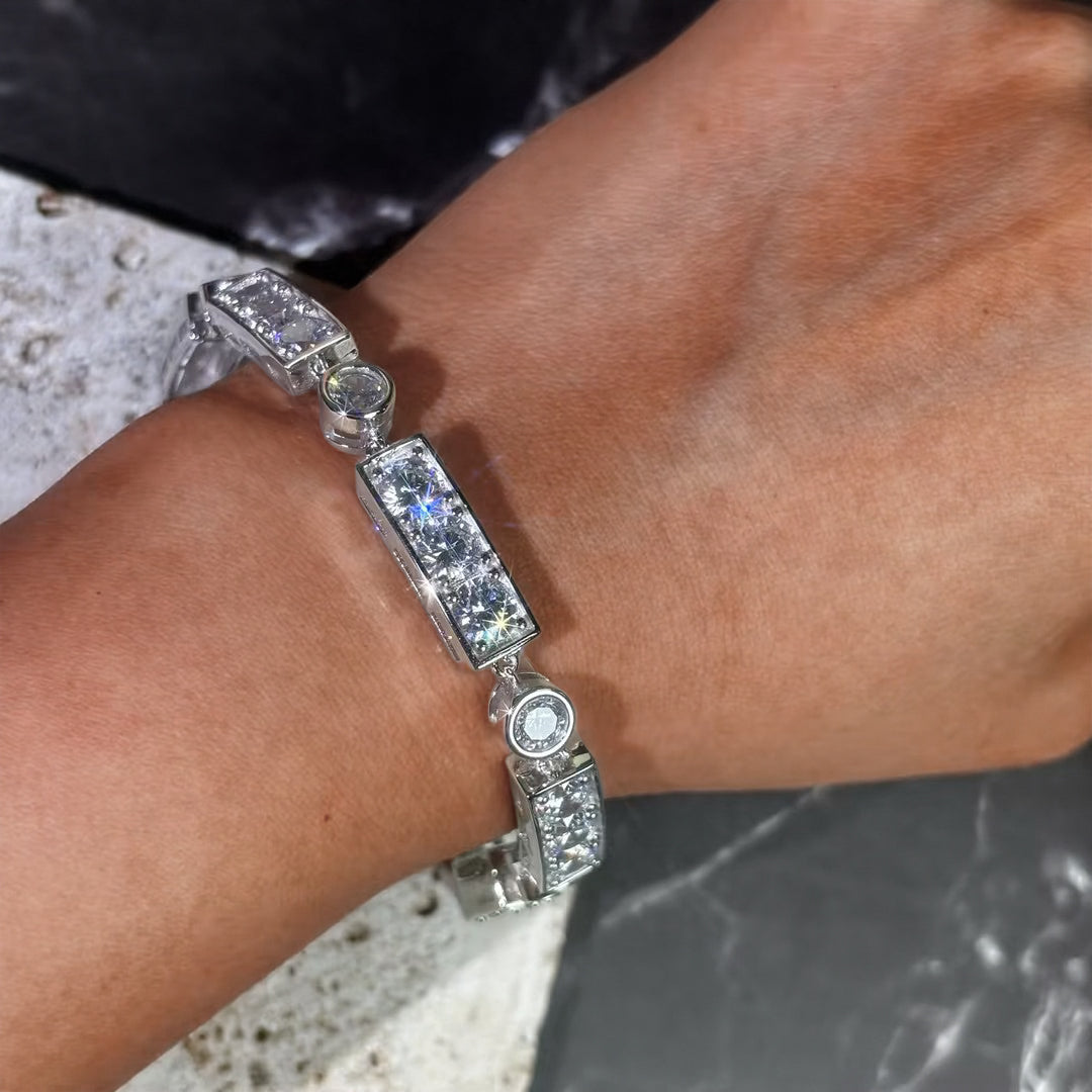 26 Antique Eagle's Head Tennis Gemstone Bracelet -JOSHINY