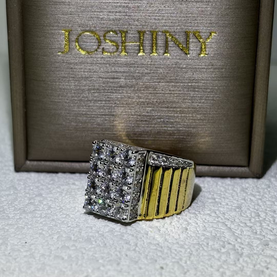 1.85Ctw Round Gemstone Revival Art Ring-JOSHINY