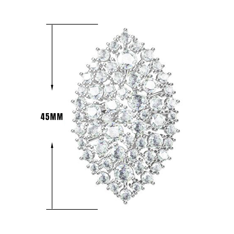 5.0ctw Diamond Cluster Cocktail Party Ring -JOSHINY