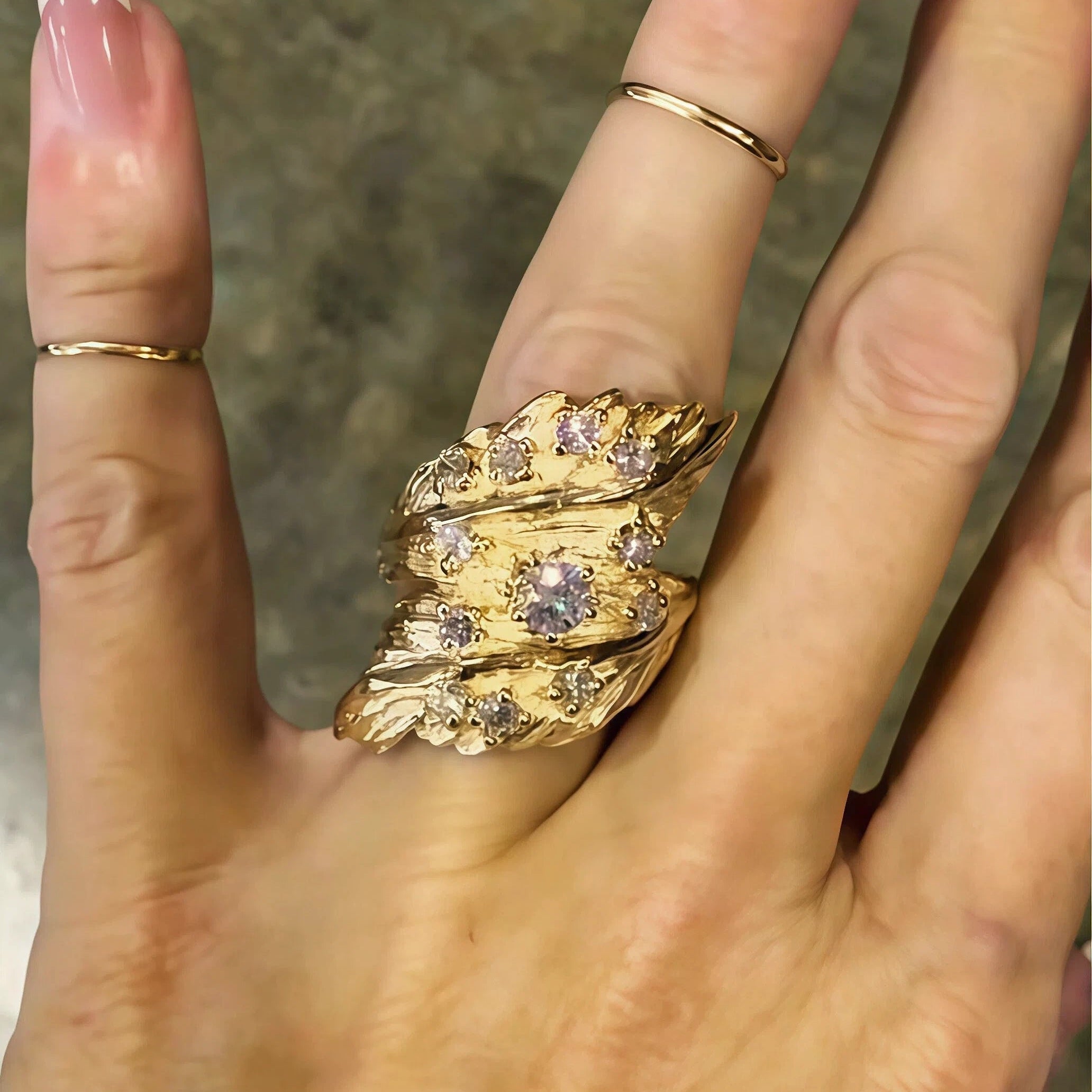 1.0Ctw Stunning Vintage Gemstone Ring-JOSHINY