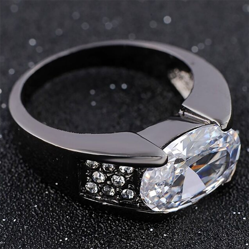 6.0ctw Oval Cut Stuff Set Fashionable Anniversary Ring -JOSHINY