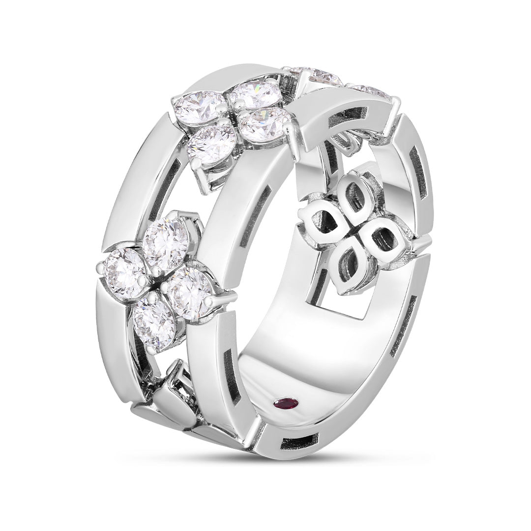 1ctw Round Cut Open Frame Gemstone Ring -JOSHINY