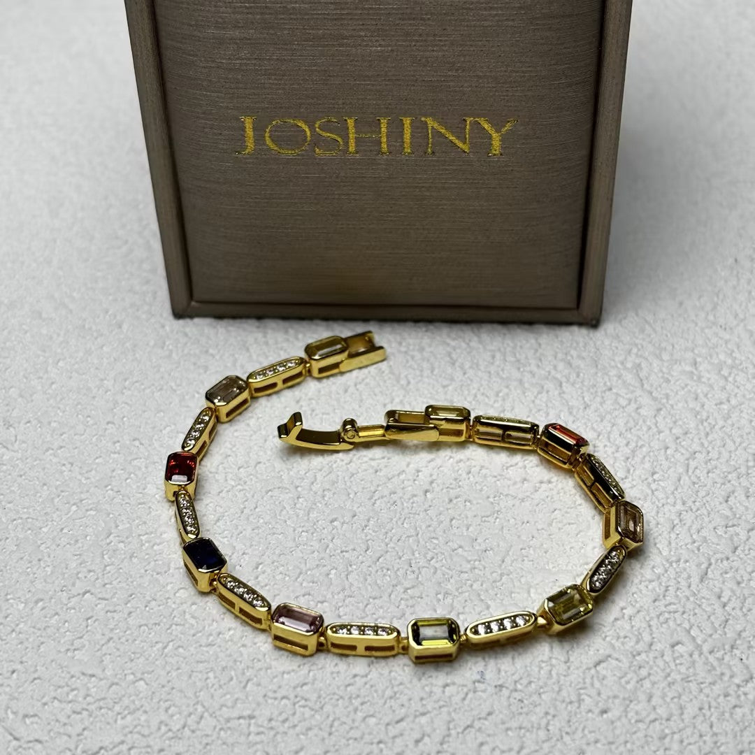 3Ctw Vintage Gemstone Bracelet-JOSHINY