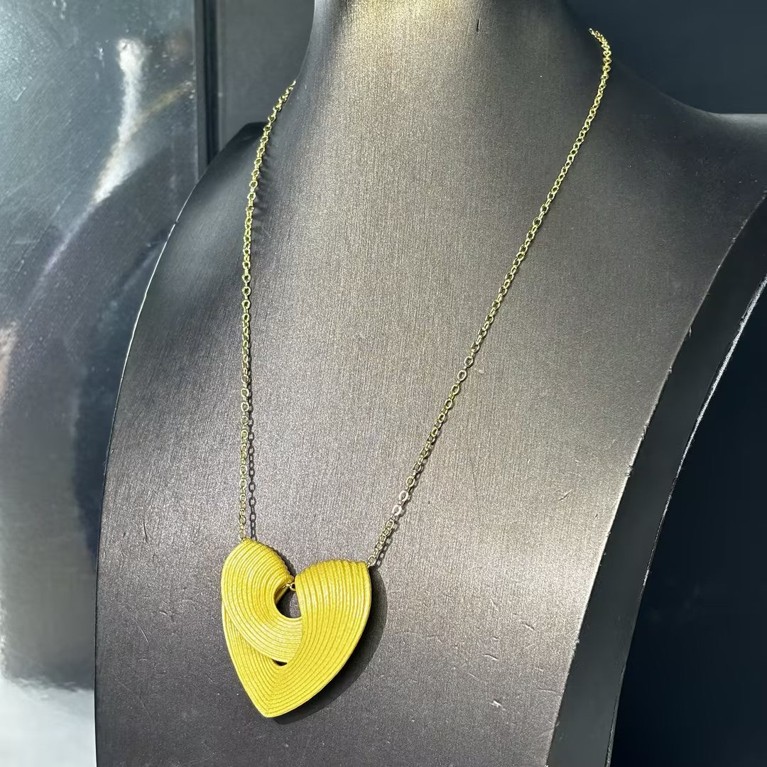 Unique Gold Pleated Texture Fashion Necklaces -JOSHINY