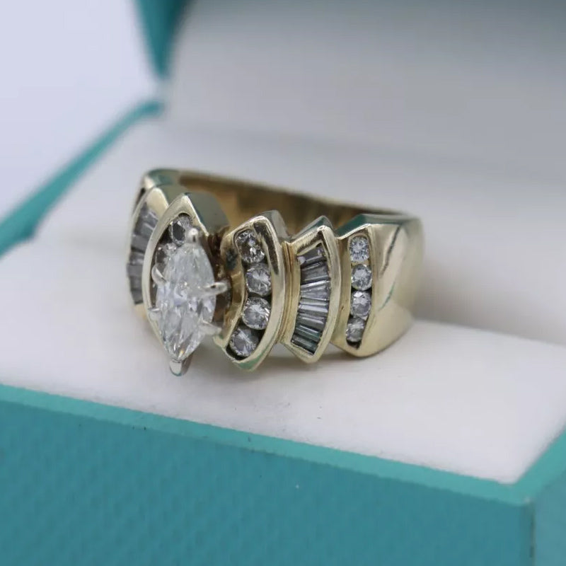 2.9ctw Bow Marquis Engagement Ring-JOSHINY