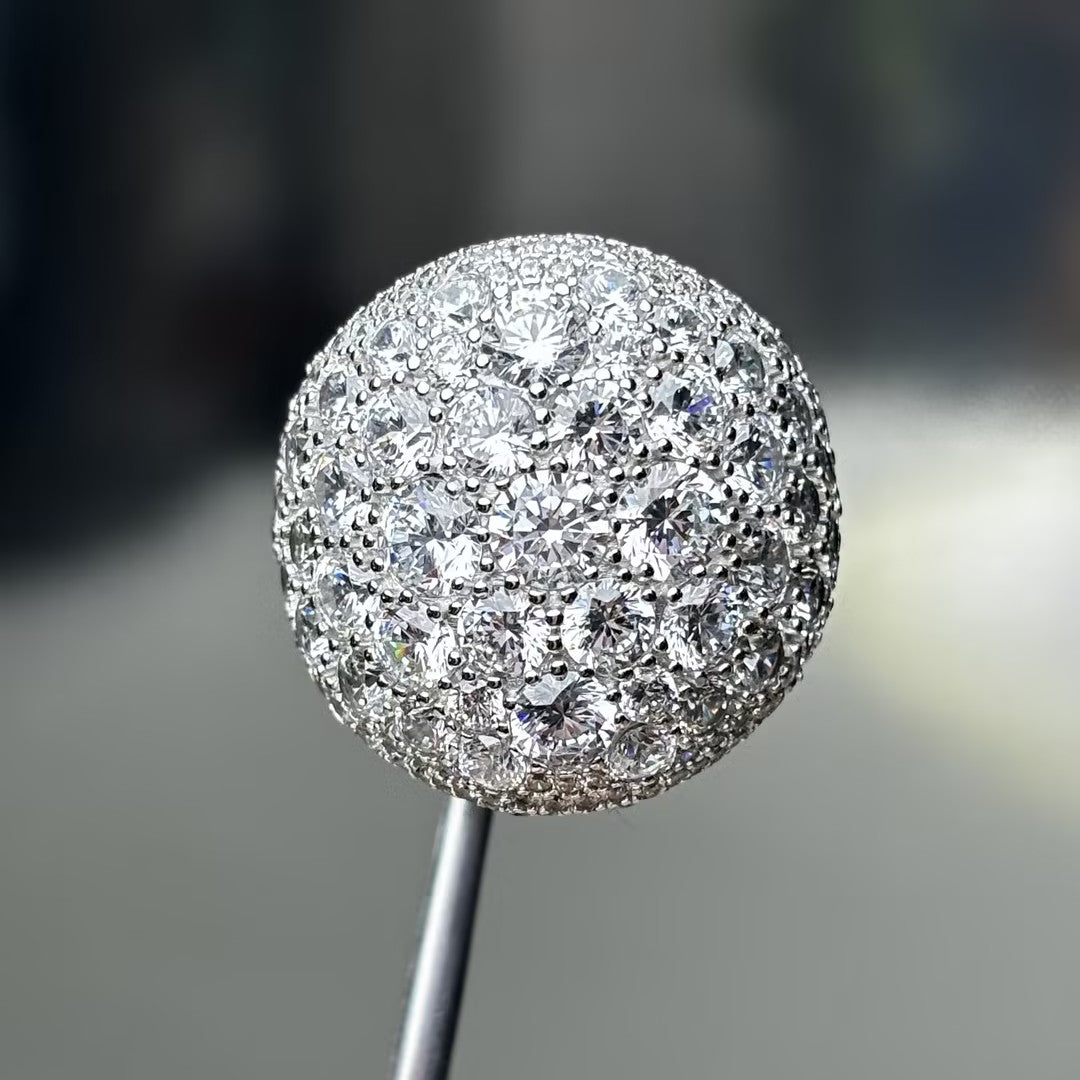 4.0Ctw Brilliant Cut Full-Set Dome Ring-JOSHINY