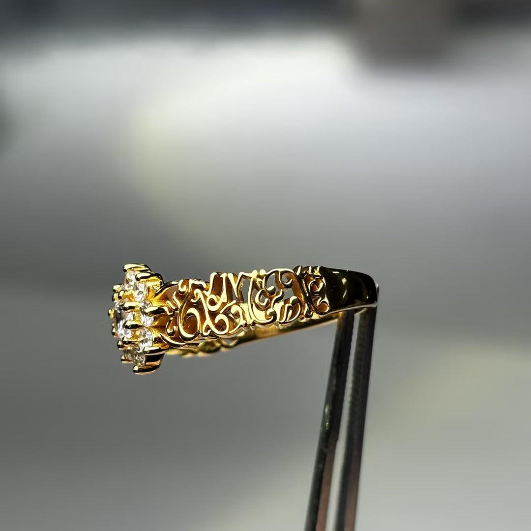 1.28Ctw Round Gemstone Intertwined Vine Ring-JOSHINY