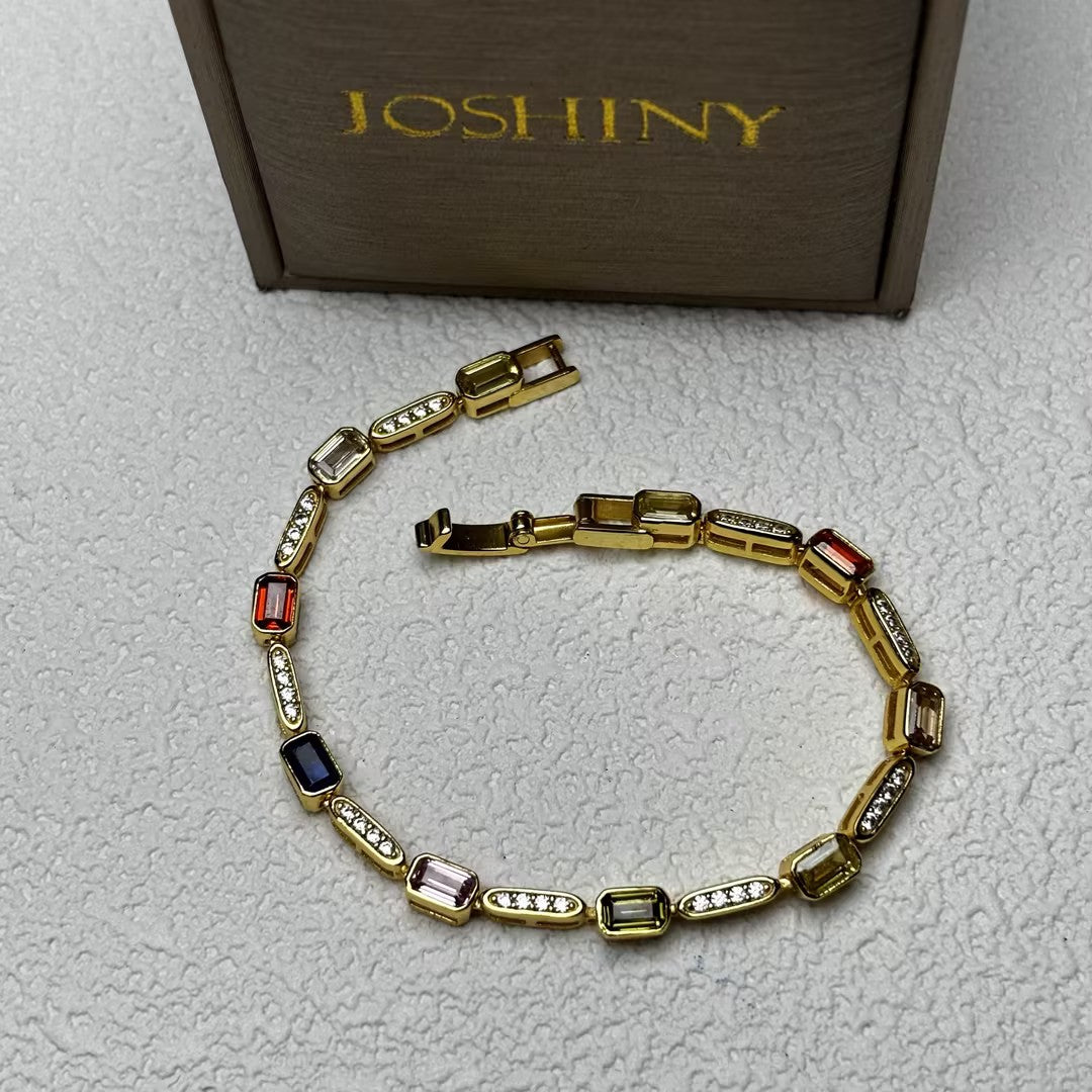 3Ctw Vintage Gemstone Bracelet-JOSHINY