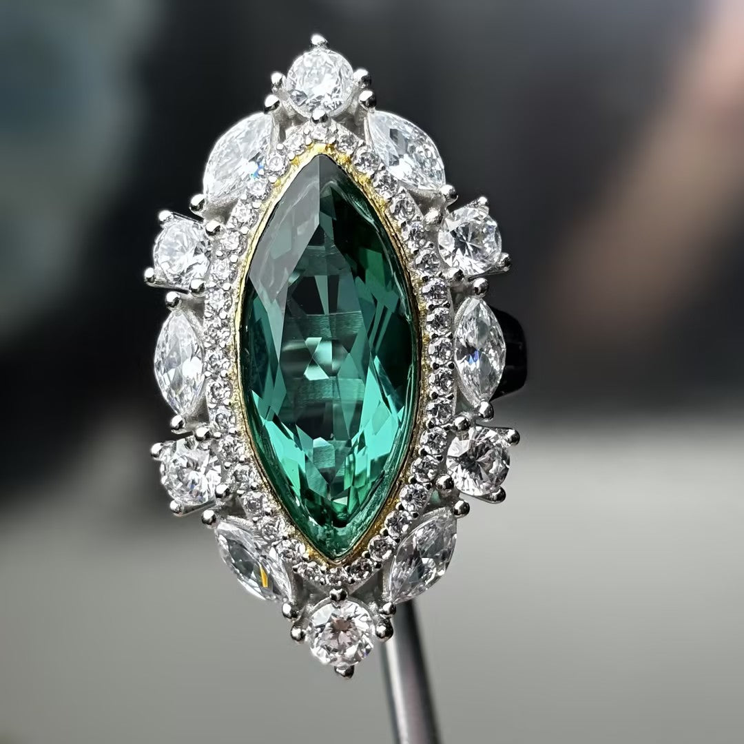 5Ctw Vintage Marquise-Shaped Luxury Ring-JOSHINY
