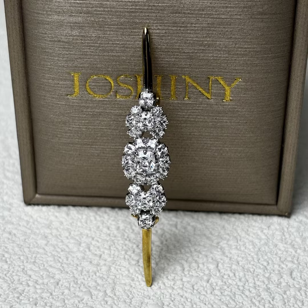 2.9ctw antique gemstone brooch-JOSHINY