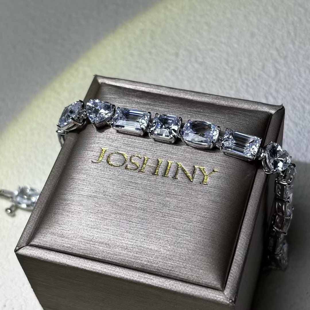 38Ctw Mixed Cut Gemstone Bracelet-JOSHINY