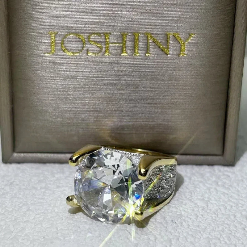 8 CTW Round Cut White Cubic Zirconia 925 Sterling Silver Vintage Engagement Ring -JOSHINY