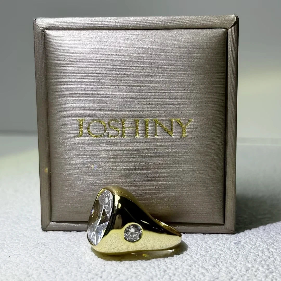 8 Ct Cushion Cut White Cubic Zirconia 925 Sterling Silver Ring-JOSHINY