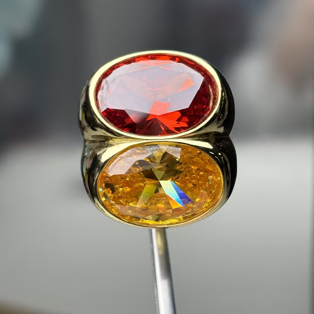 15Ctw Autumn Whispers Citrine Ring -JOSHINY