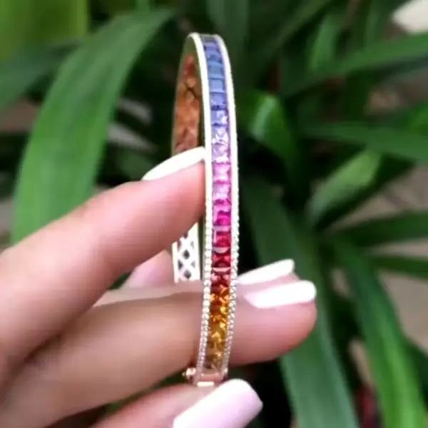 14ct Rainbow Gemstone Bracelet