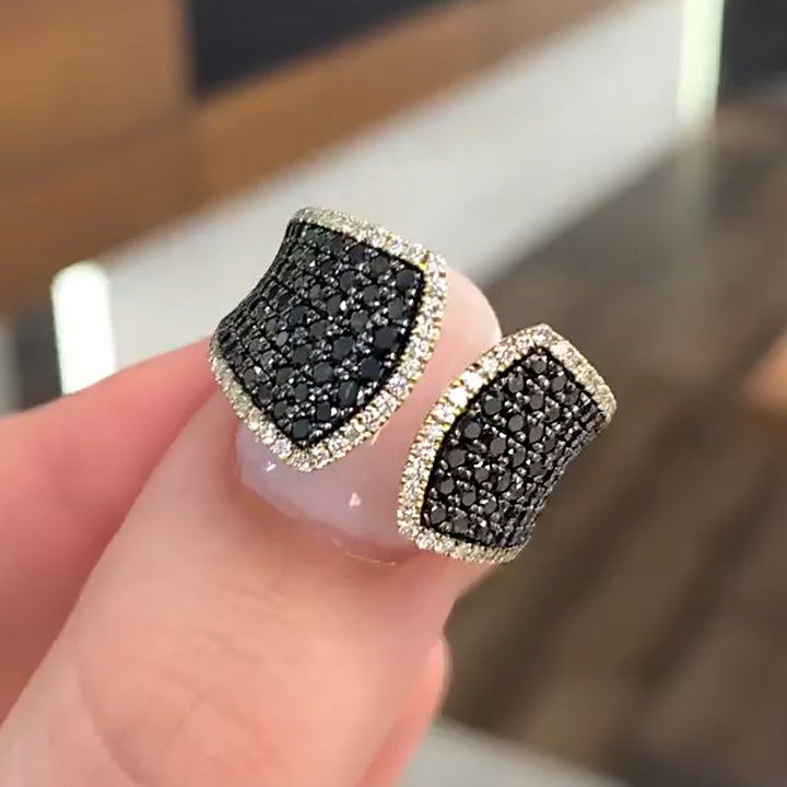 2.6ctw Black Diamond Pavé Split Ring -joshiny