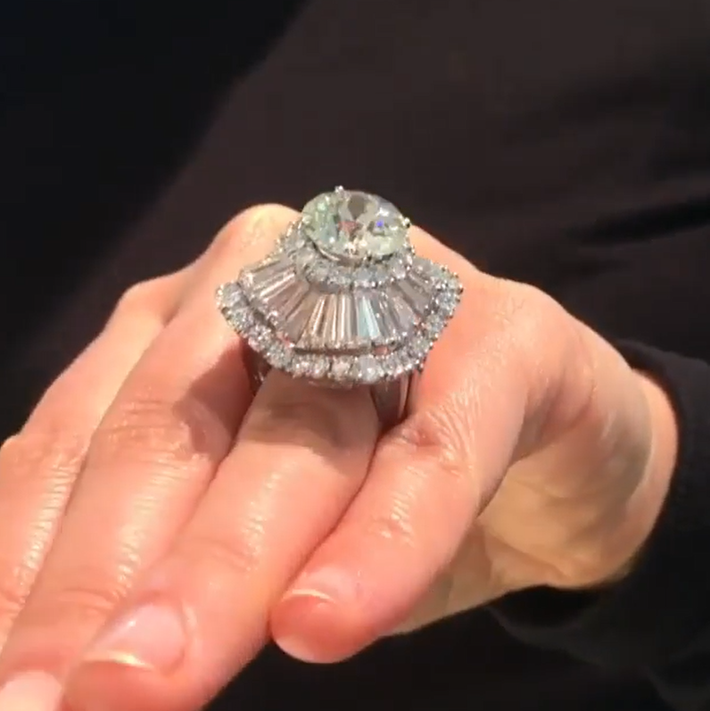 Unique 6 ct Round Cut White Gemstone Engagement Ring -JOSHINY