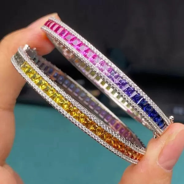 14ct Rainbow Gemstone Bracelet