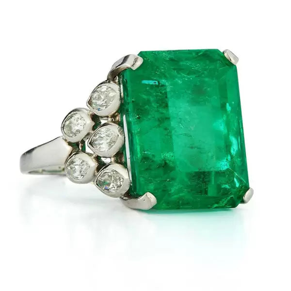 15ct Emerald Collection Vintage Engagement Ring