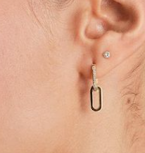 Round Cut White Gemstone Minimalist 4-Piece Stud Earrings Set